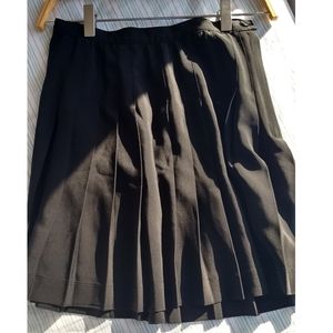 Vintage School Girl Style Pleated Skirt Small